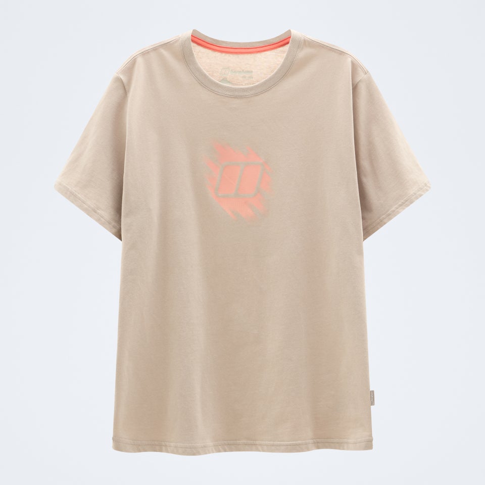 Women's Sketched Blocks Essential Tee - Grey