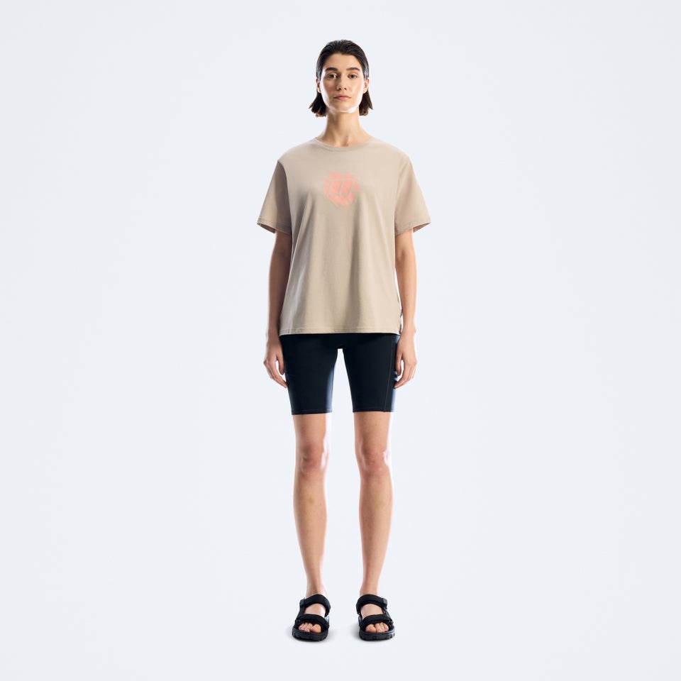Women's Sketched Blocks Essential Tee - Grey
