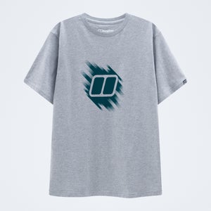 Men's Sketched Blocks Essential Tee - Grey