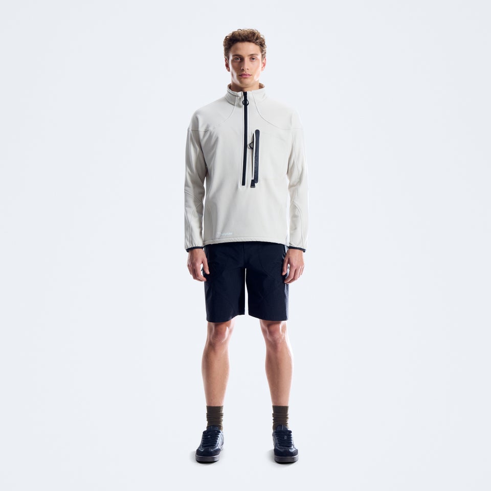 Men's Big Wall Half Zip - Grey