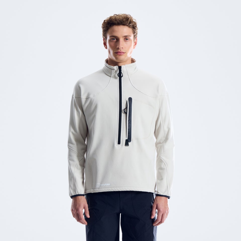 Men's Big Wall Half Zip - Grey