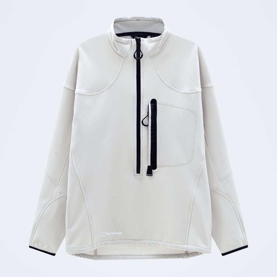 Men's Big Wall Half Zip - Grey