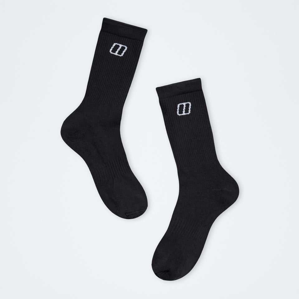 Unisex Everyday Sock 3 Pack - Black
