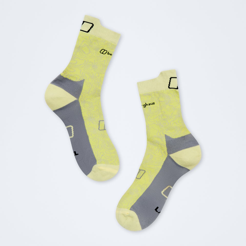Unisex Trail Sock - Yellow
