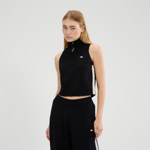 Women's Surista Knitted 1/4 Zip Top Black
