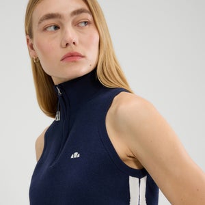 Women's Surista Knitted 1/4 Zip Top Navy