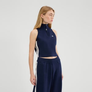 Women's Surista Knitted 1/4 Zip Top Navy