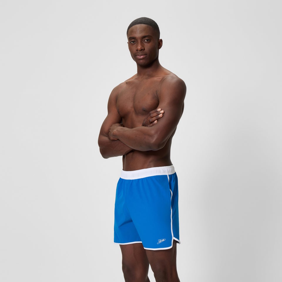 Herren Jetstream Einfarbige Badeshorts 40 cm Blau