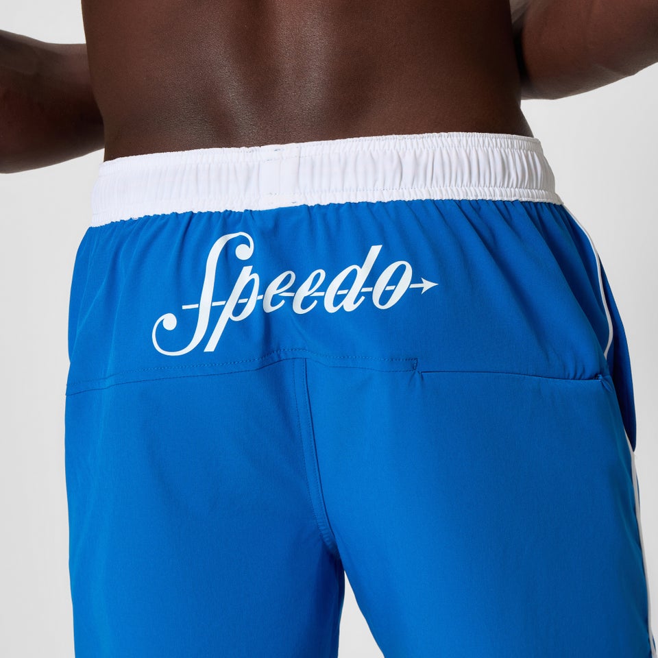 Herren Jetstream Einfarbige Badeshorts 40 cm Blau