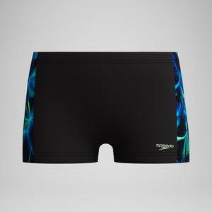 Jungen Aquashorts mit Print Schwarz/Grün