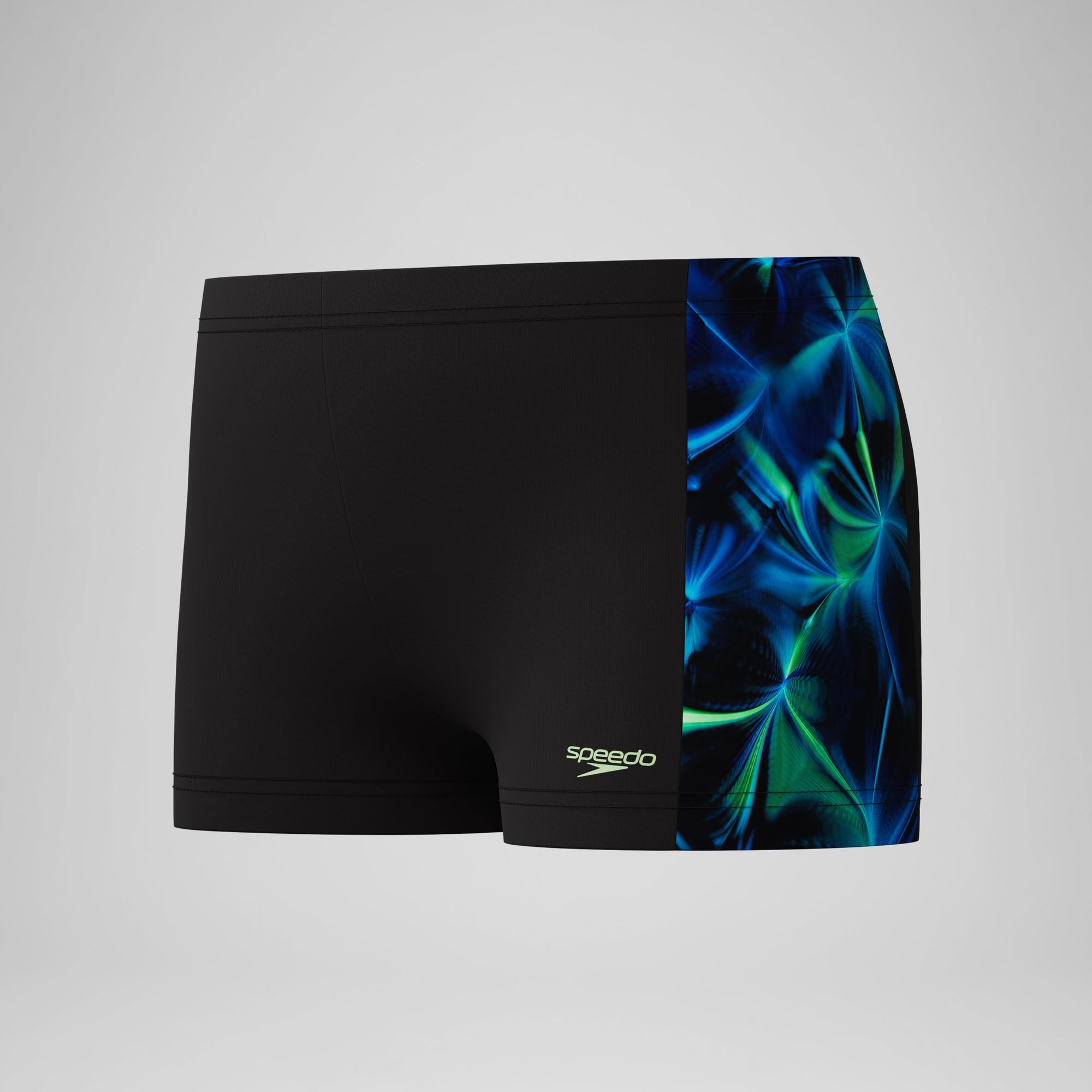 Boys Printed Aquashort Black/Green | Speedo USA