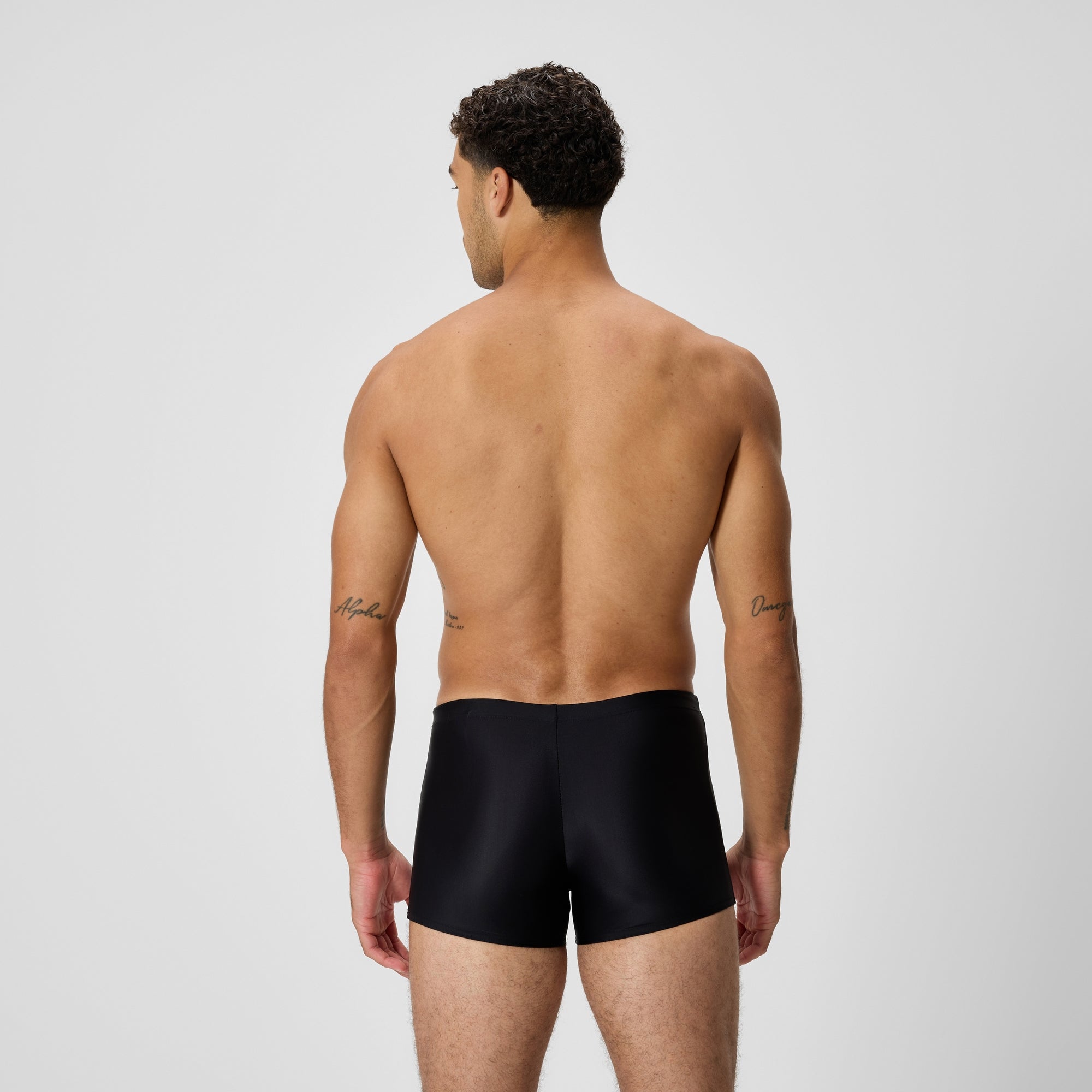 Men's Medley Logo Square Leg Black/Red | Speedo USA