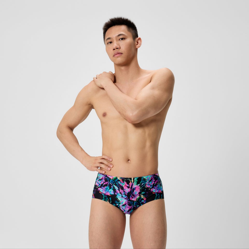 Men's Club Training Printed Brief Pink/Black