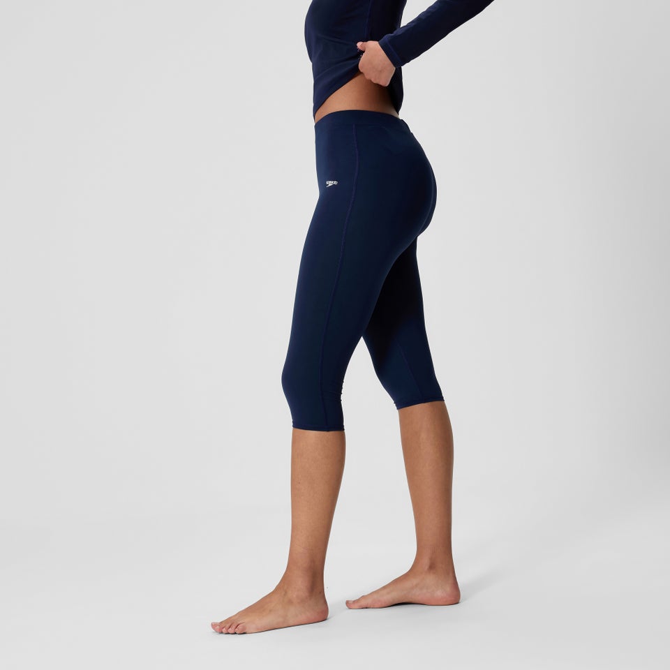 Women's Endurance+ Three Quarter Swim Legging Navy