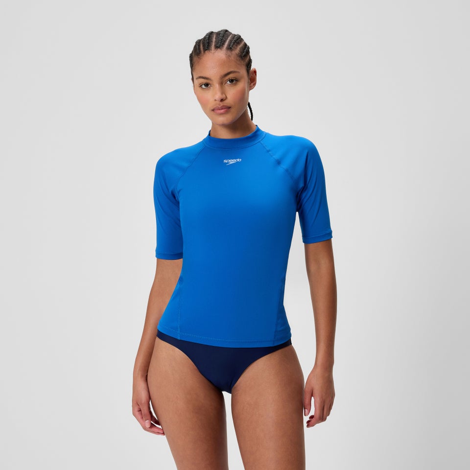 Women's Endurance+ Short Sleeve Rashguard Blue