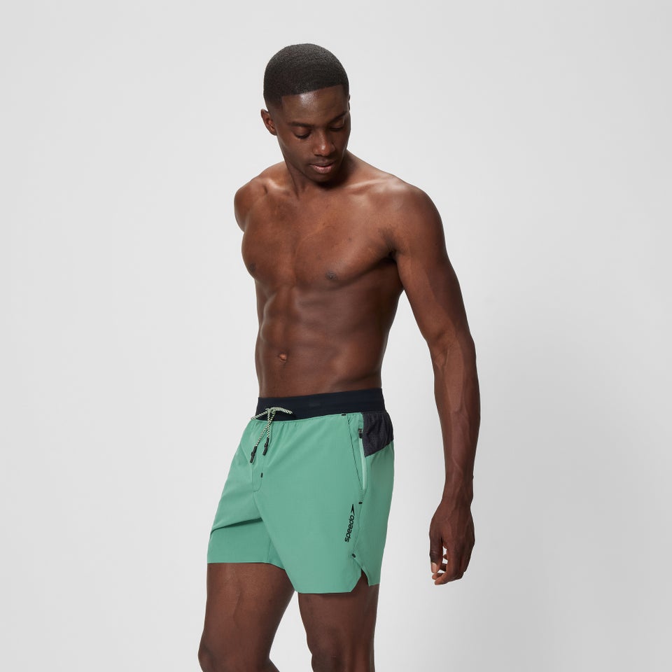 Men's Never Stop Solid 16" Swim Shorts Green