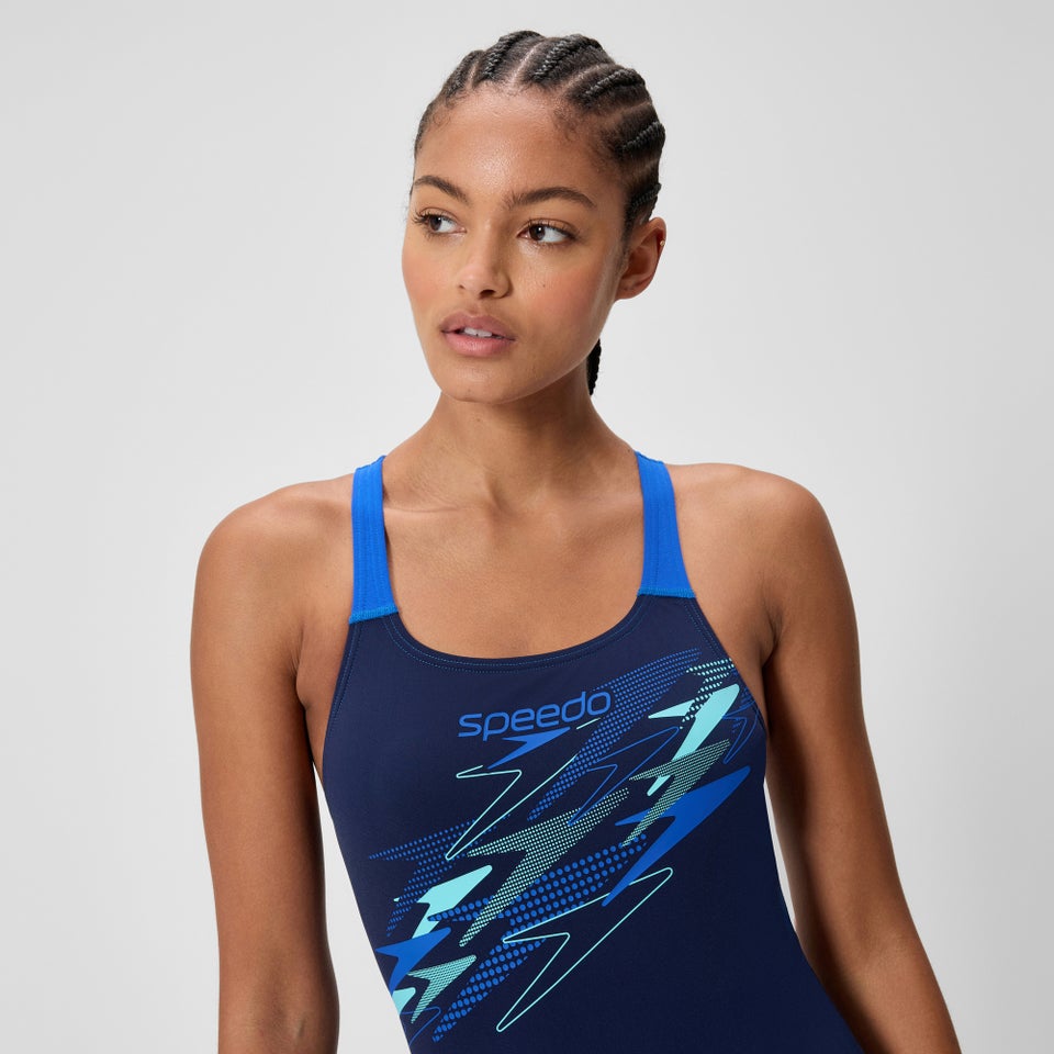 Women's Medley Logo Medalist Swimsuit Navy/Blue