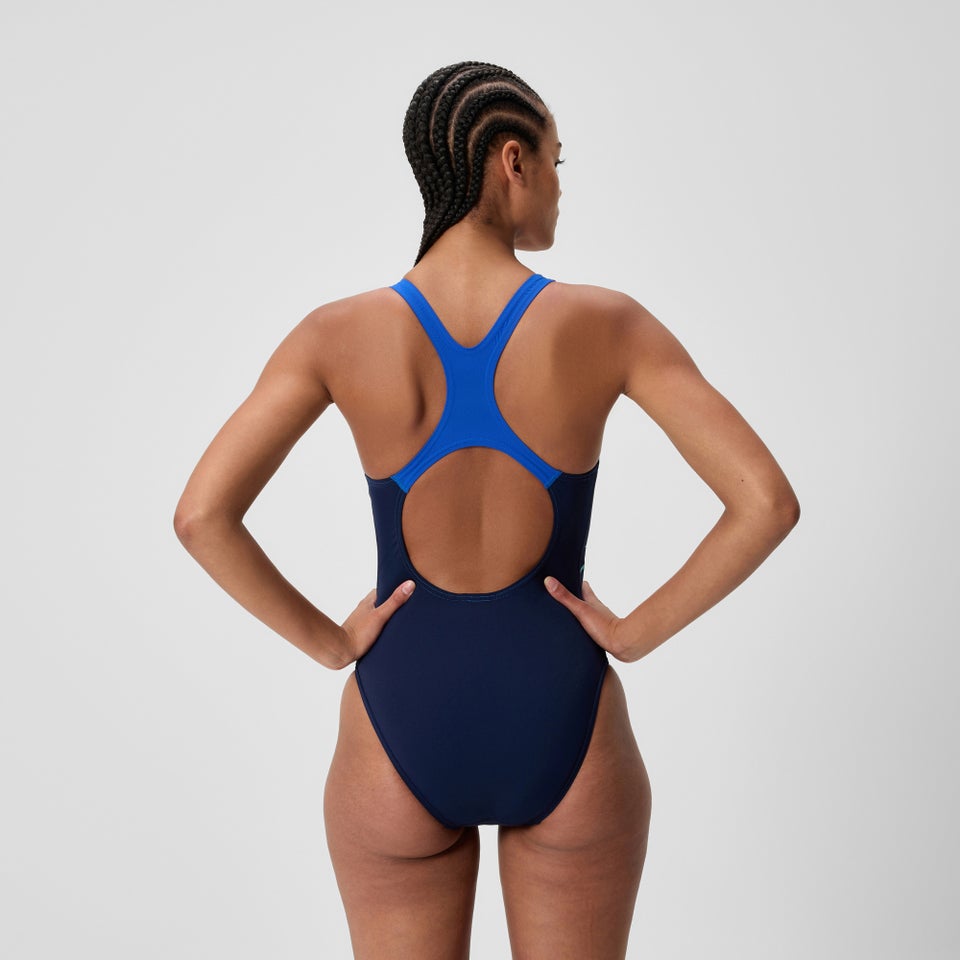 Women's Medley Logo Medalist Swimsuit Navy/Blue