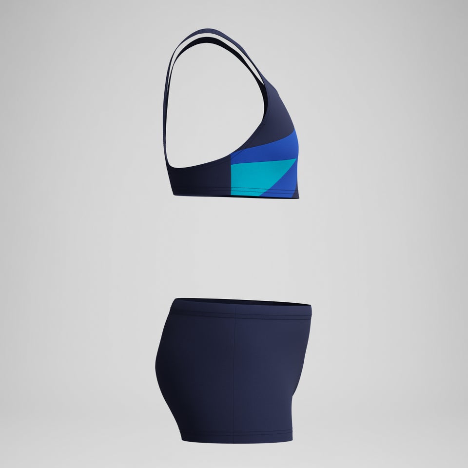 Girls Hyperboom Butterfly Back Two Piece Navy/Blue