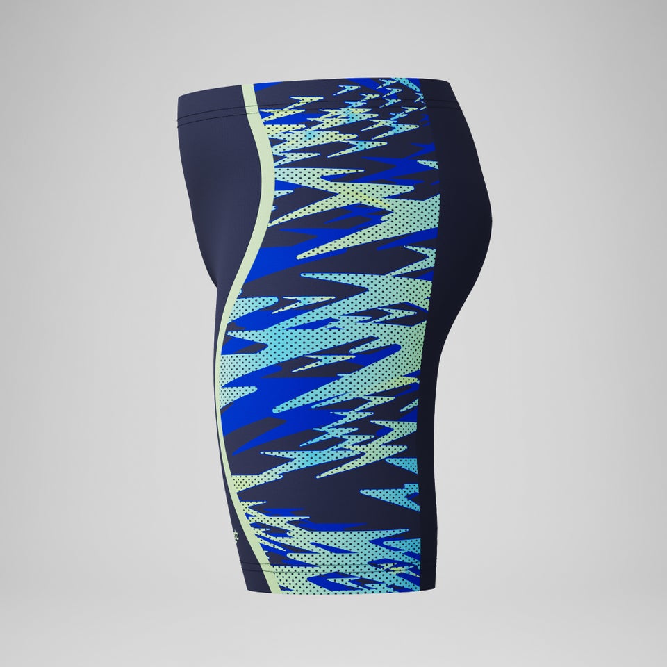 Jungen Hyperboom Schwimmhose mit Passe Marineblau/Blau