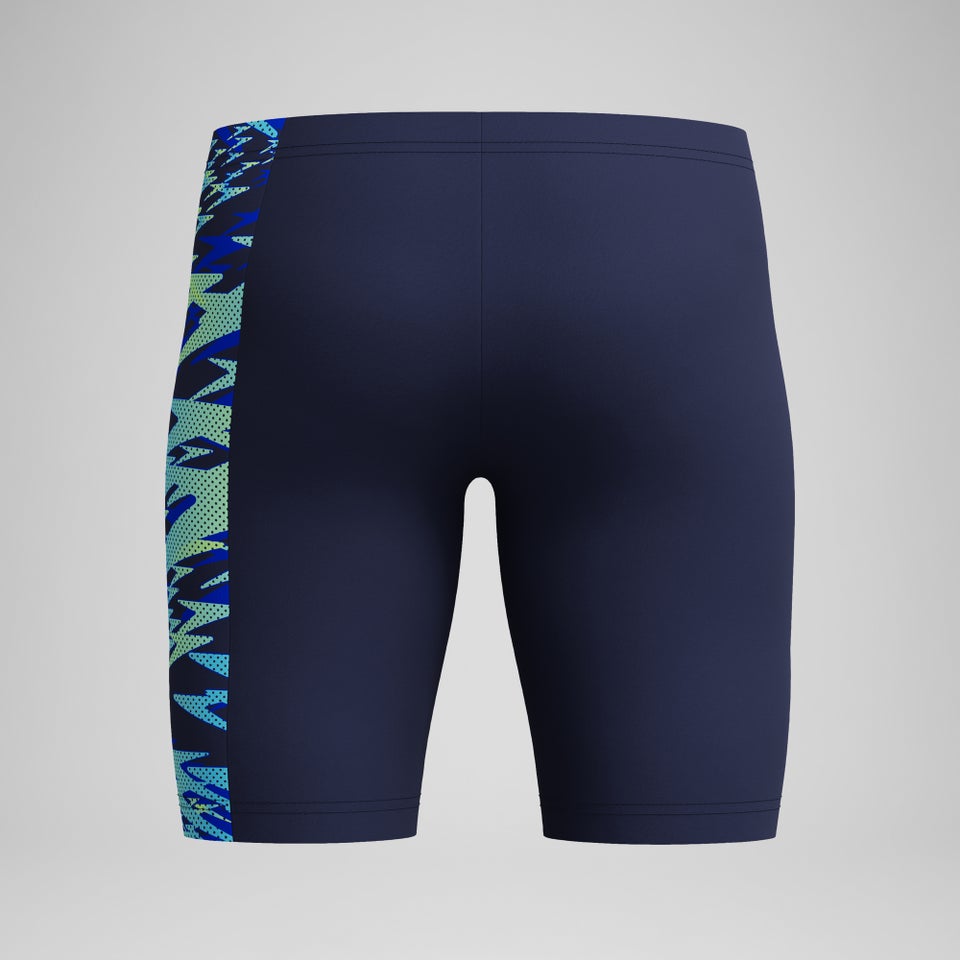 Jungen Hyperboom Schwimmhose mit Passe Marineblau/Blau