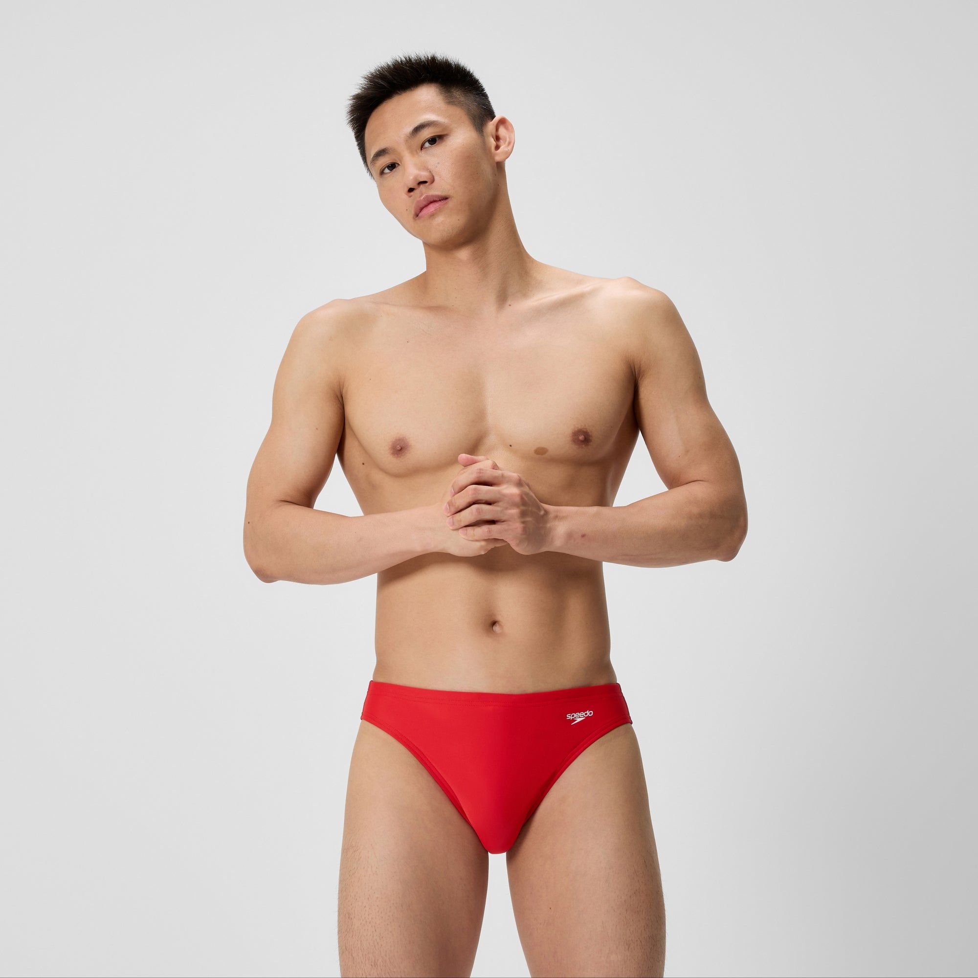 FRAMeWORK SPEEDO/スピード SEE THROUGH TOP Women's Jetstream Long Sleeve Colorblock Zip One Piece Blue