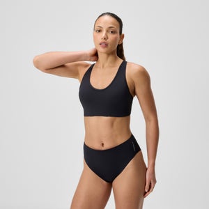 Women's Sculpture Boom Back Bikini Top Black - 36