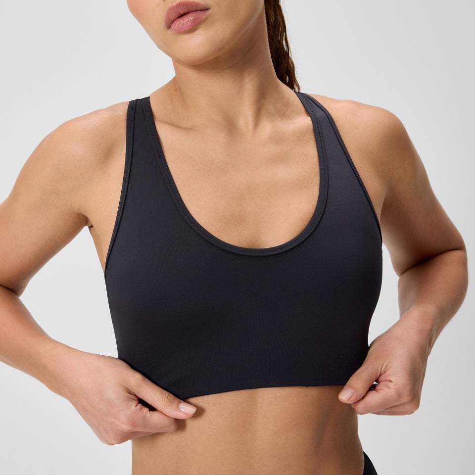 Women's Sculpture Boom Back Bikini Top Black