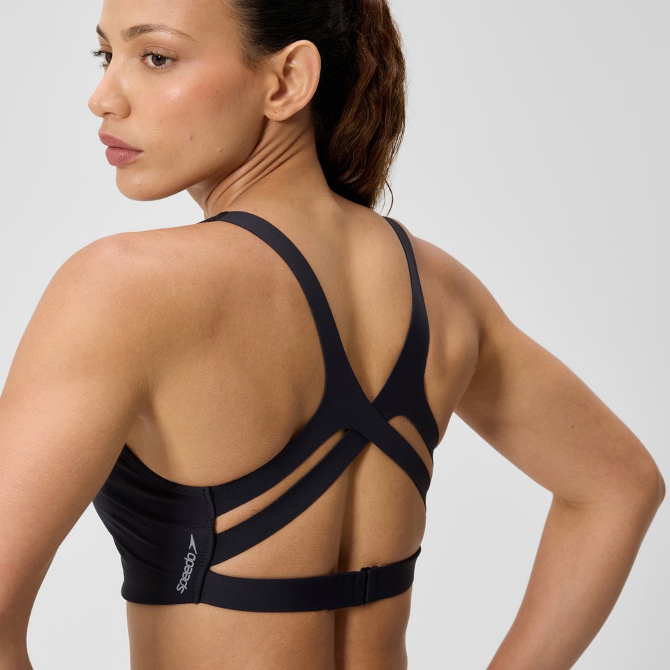 Women's Sculpture Boom Back Bikini Top Black