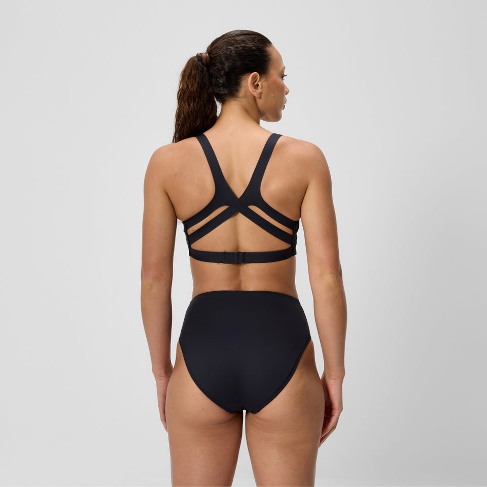 Women's Sculpture Boom Back Bikini Top Black