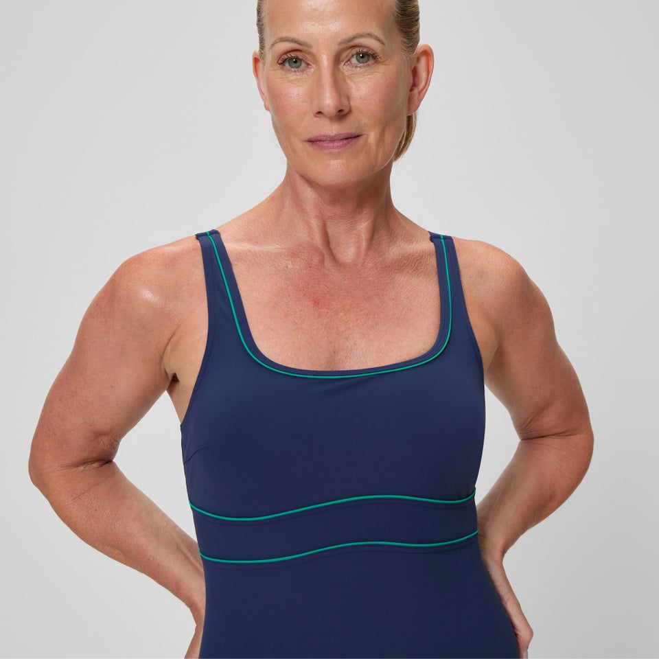 Women's Contour Eclipse Solid One Piece Navy/Teal