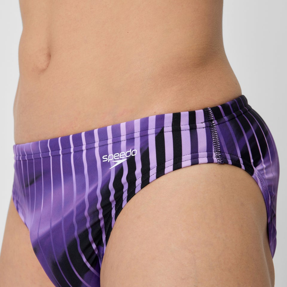 Men's Club Training Printed Brief Purple