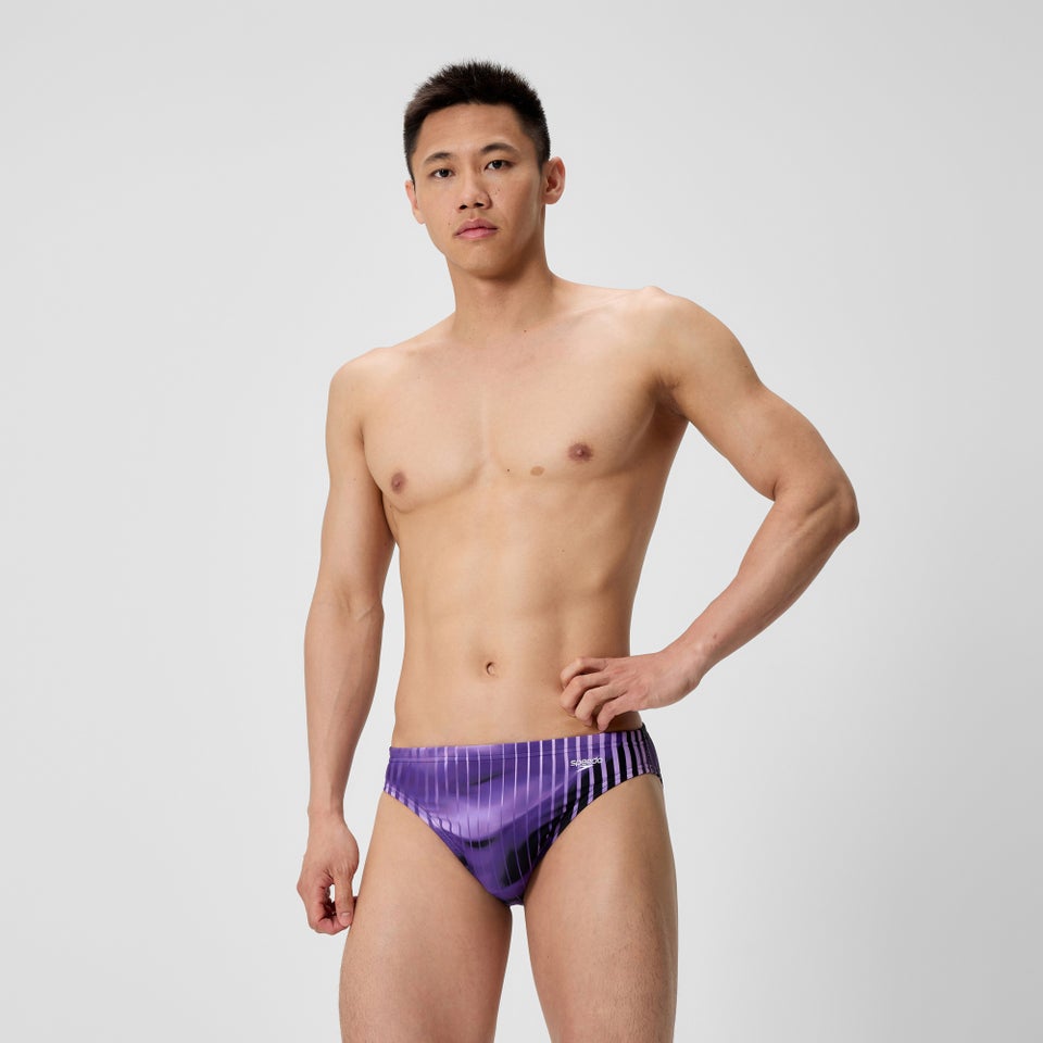 Men's Club Training Printed Brief Purple