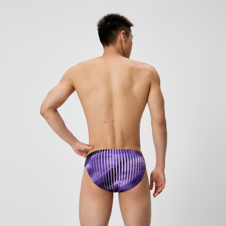 Men's Club Training Printed Brief Purple