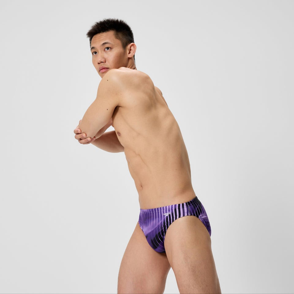 Men's Club Training Printed Brief Purple