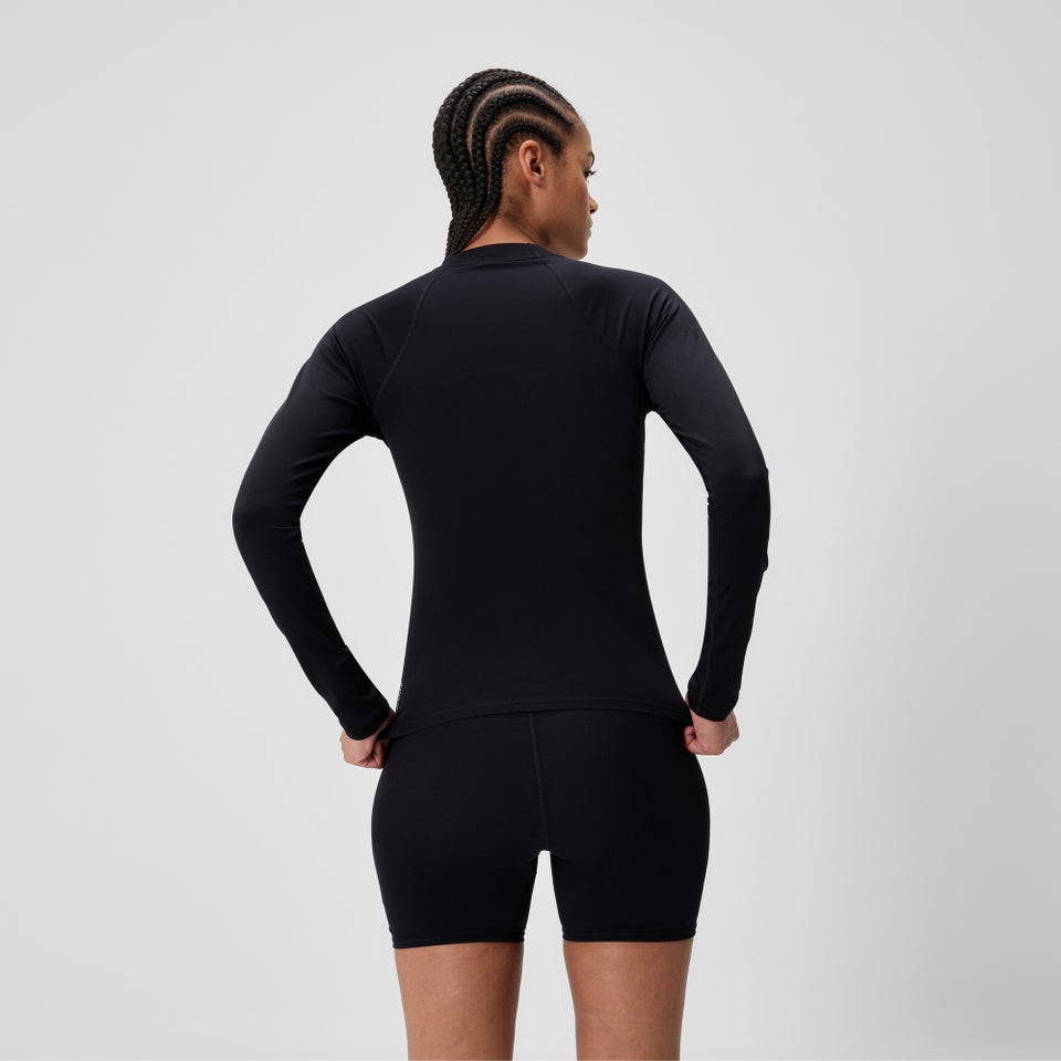 T-shirt rashguard Femme Endurance+ à manches longues noir