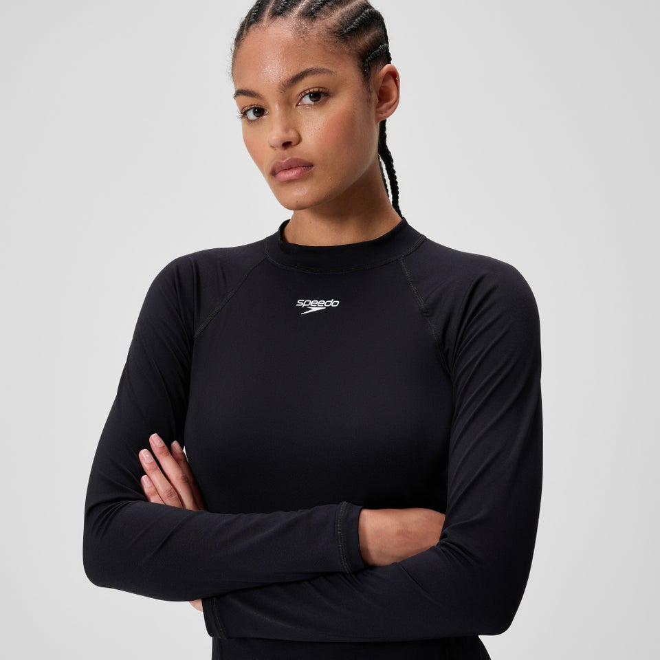 T-shirt rashguard Femme Endurance+ à manches longues noir