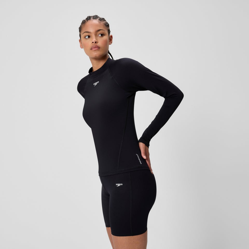 T-shirt rashguard Femme Endurance+ à manches longues noir