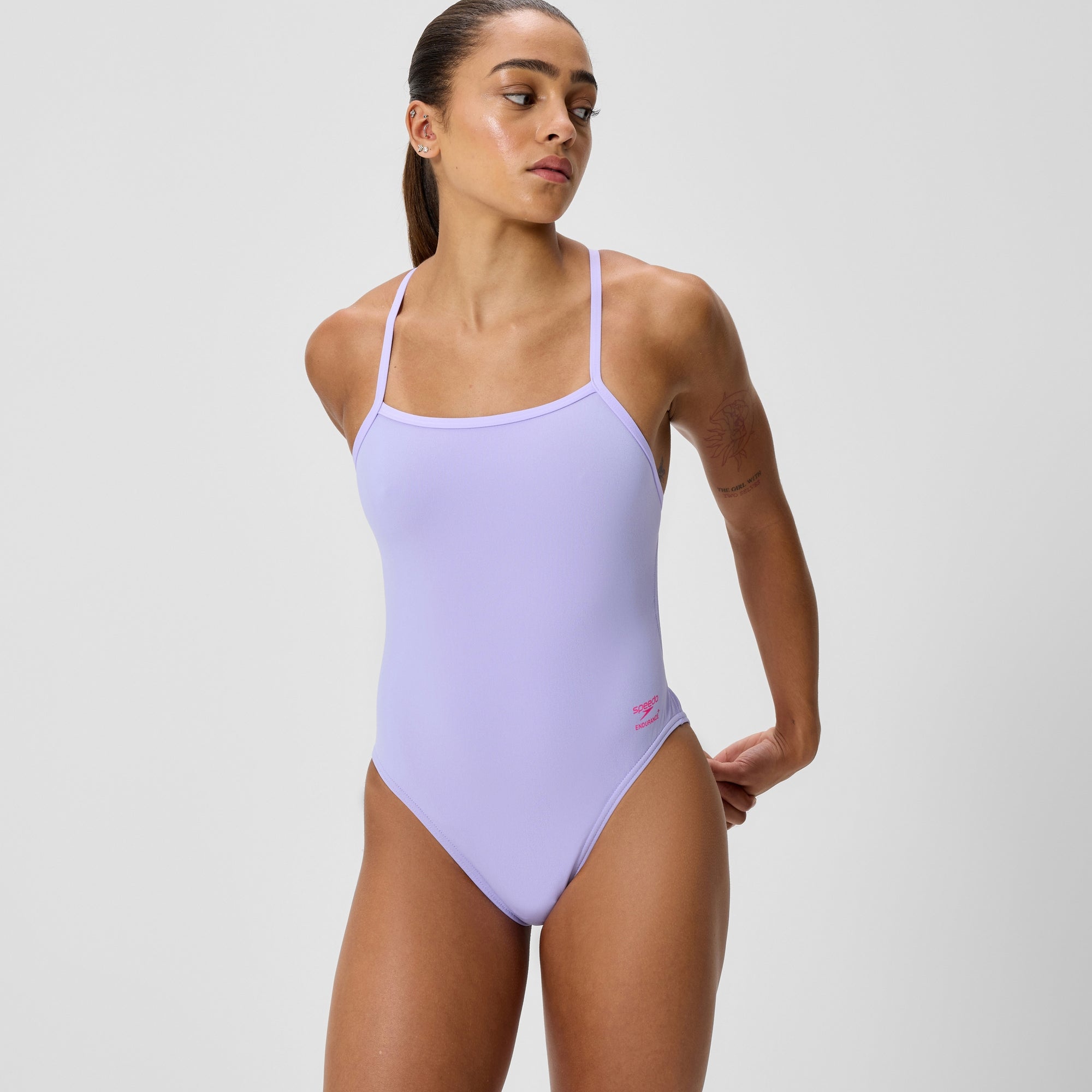 Women's Club Training V-Back 2.0 Swimsuit Lavender | Speedo UK