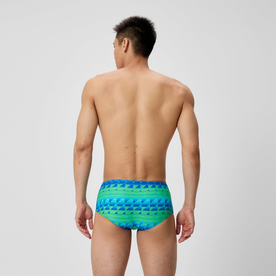 Herren Club Training Badehose mit Print Grün/Blau