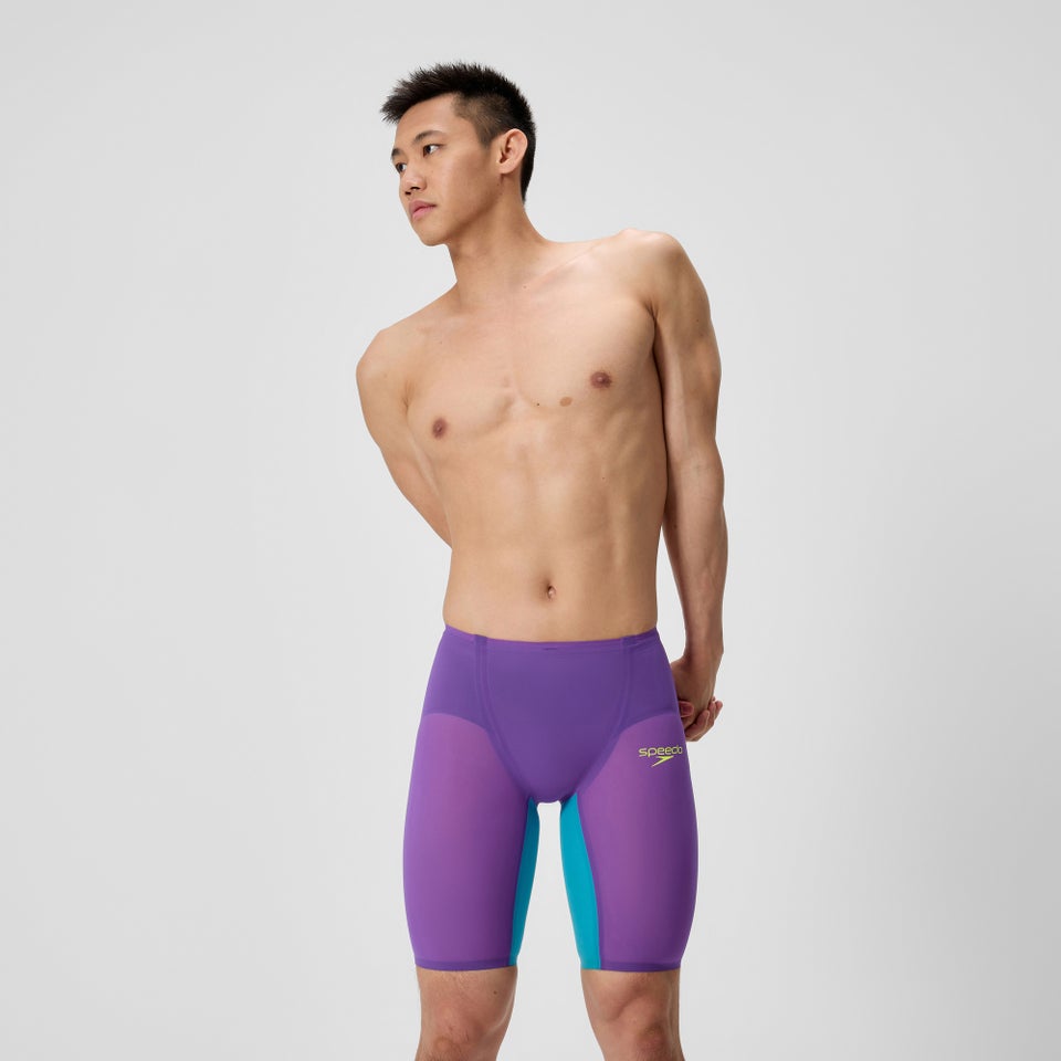 Herren Fastskin LZR Pure Valor 2.0 Schwimmhose mit hohem Bund Violett/Blau