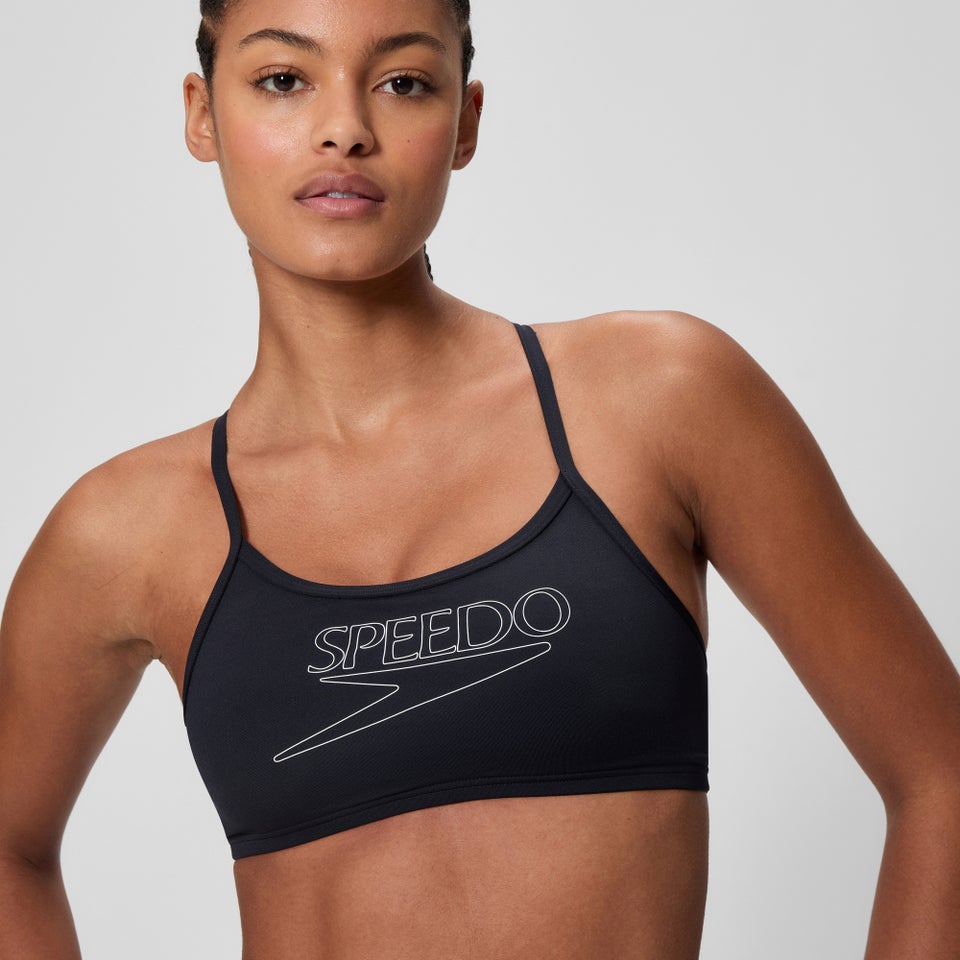 Ensemble bikini Femme Endurance+ Logo à bretelles fines noir