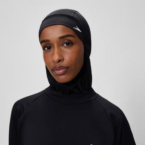 SPEEDO END+ MODESTY SWIM HOOD BLK - S