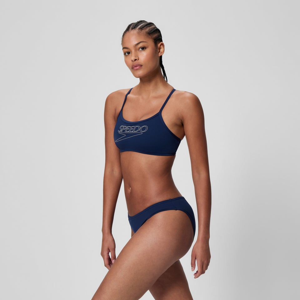 Women's Endurance+ Logo Thinstrap Bikini Set Navy