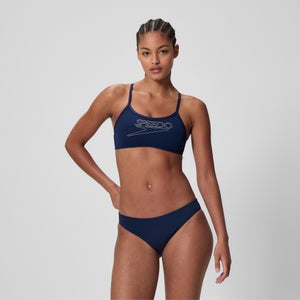 SPEEDO END+ LOGO THIN STRAP 2PC NVY - 32