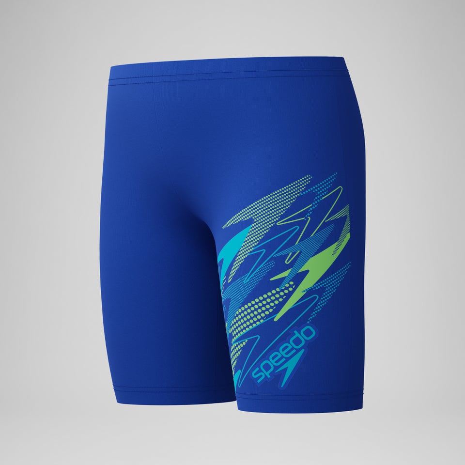 Jungen Medley Schwimmhose mit Logo Blau/Türkis