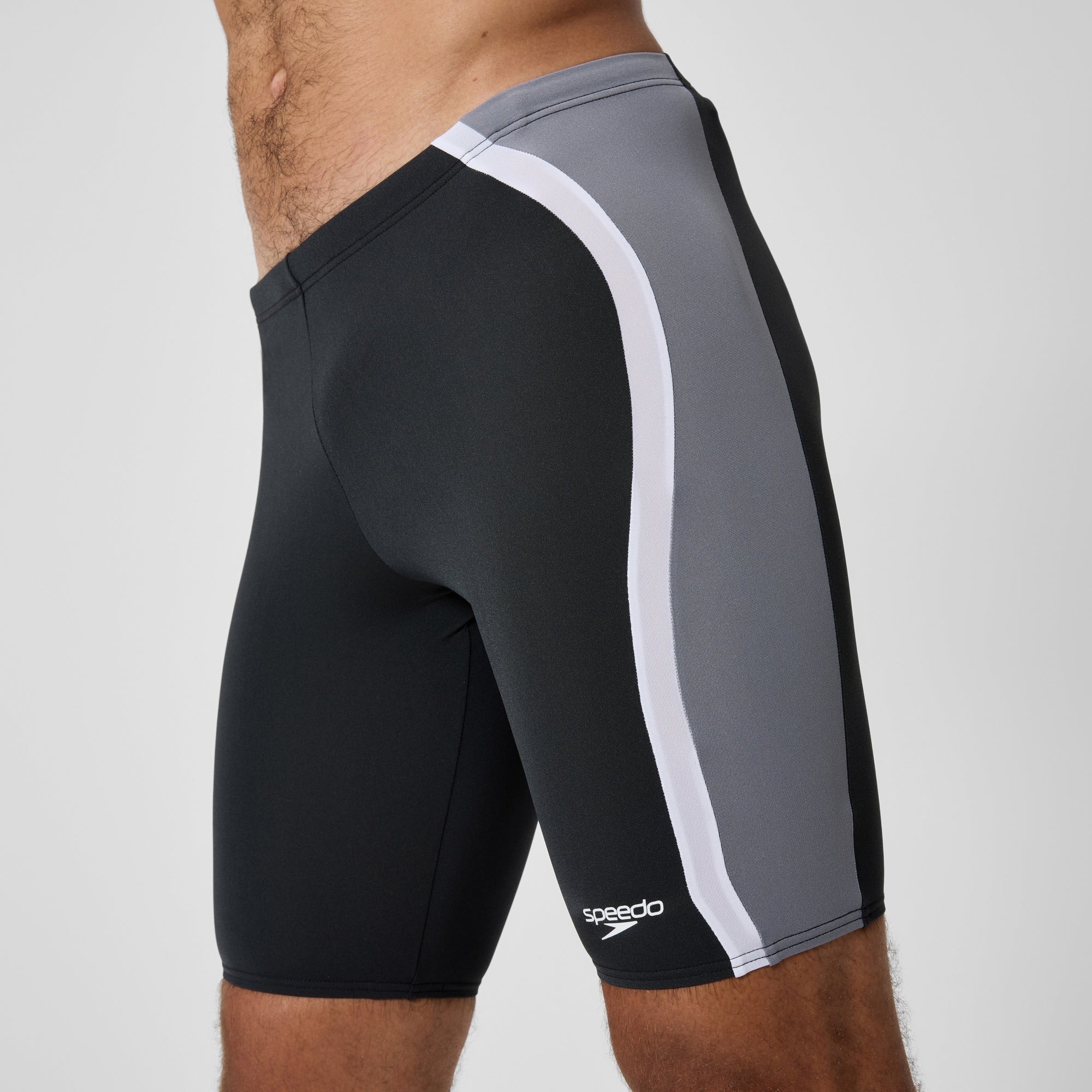 Men's Solid Splice Jammer Grey/Black | Speedo UK
