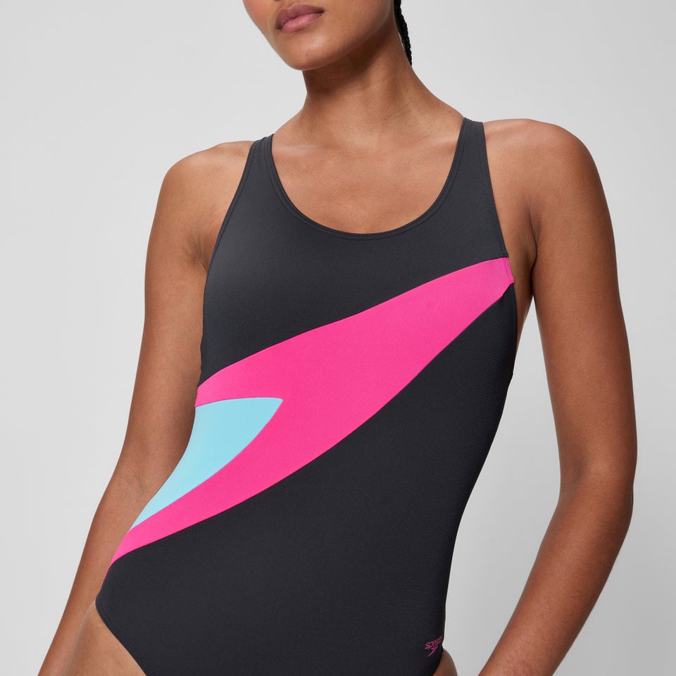 Maillot de bain Femme Hyperboom Butterfly Back noir/rose