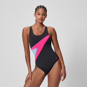 Women's Hyperboom Butterfly Back One Piece Black/Pink