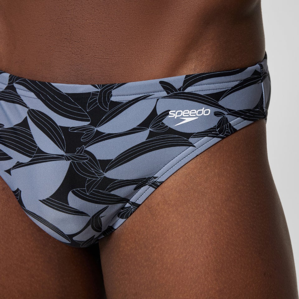 Men's Beachstar Printed 2" Brief Black/Gray